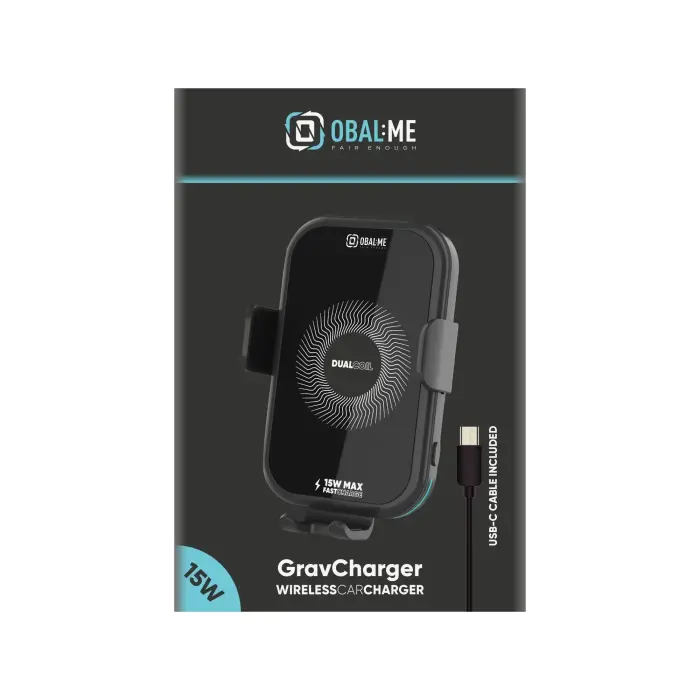 OBAL:ME GravCharger Беспроводной зарядный автомобильный держатель 15 Вт Черный Фото 8