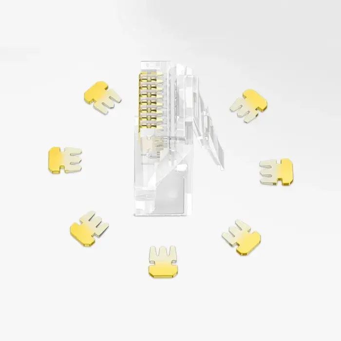 Ugreen 10x plug coupler end RJ45 8P8C Cat 6 transparent (50961) Photo 3