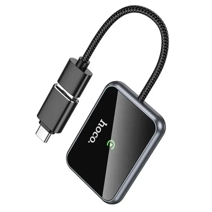 Wireless CarPlay adapter Hoco USB A / USB C HU1 black Foto 3