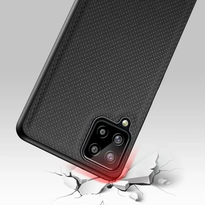 Dux Ducis Fino case covered with nylon material for Samsung Galaxy A22 4G black Фото 14