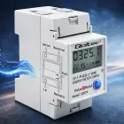 Qoltec Single-phase electronic energy consumption meter for DIN rail | RESET | periodic and continuous meter | 230V | 60A | LCD | LED | 2P Foto 5