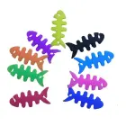 Fish-shaped headphone cable wrap - green Foto 6