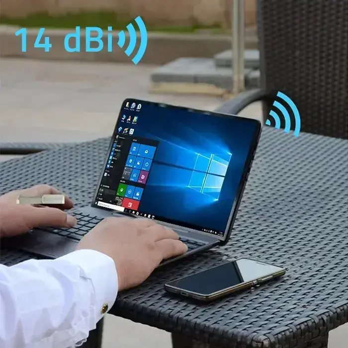 Qoltec 4G LTE DUAL antenna | 14dBi | omnidirectional | outdoor Foto 4