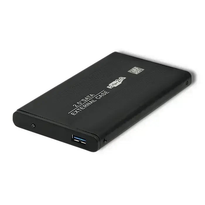 Qoltec External Hard Drive Case HDD/SSD 2.5'' SATA3 | USB 2.0 | Black Foto 3