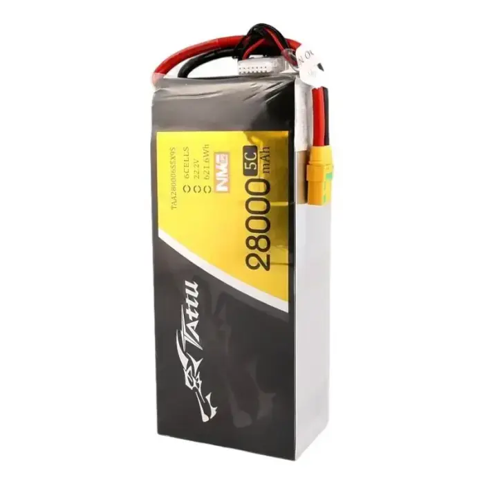 Tattu NMC 28000mAh 22.2V 5C 6S1P Lipo Battery Pack with XT90-S plug Foto 4