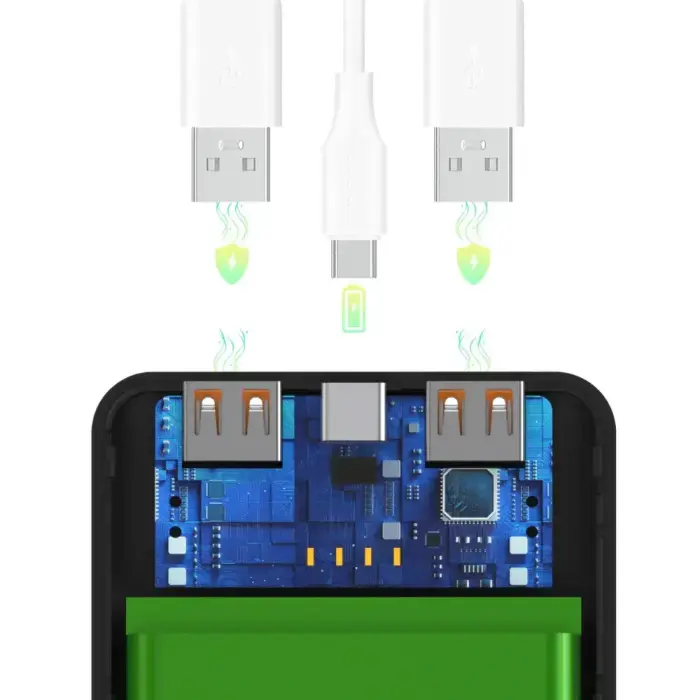 Wozinsky Wpower WPBBK-2 10000mAh Power Bank - Black Foto 5