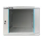 Qoltec RACK Cabinet 19" | 9U | 600 x 500 x 450 | Tempered doors | Hanging | Steel case | Lock | Grey Foto 5