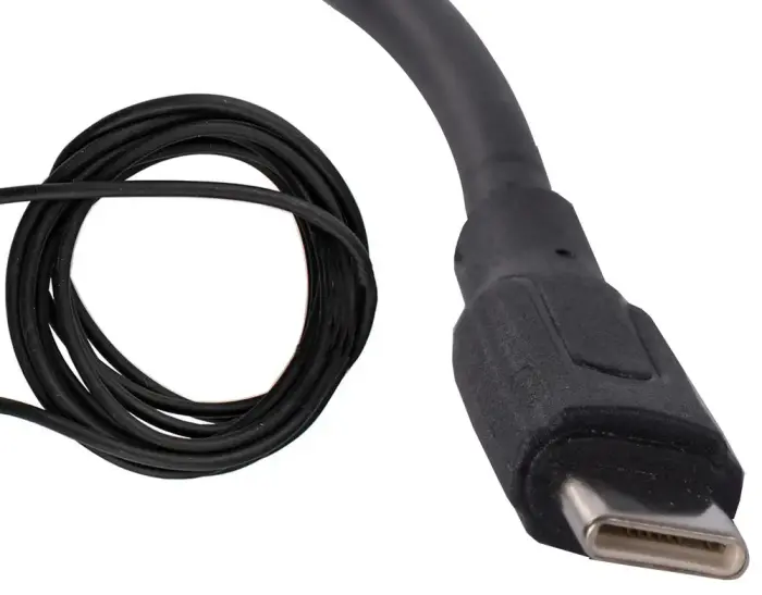 Fusion universālais uzlādes kabelis no USB-A uz TYPE-C | 1 m | 2,1 A | melns Foto 2