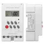 Qoltec Electronic timer PC0629 for DIN rail | LCD Foto 14