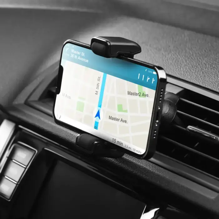 Car phone holder Forcell F-Grip Carbon H-CF509 air vent black Photo 12