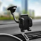 Car phone holder Forcell F-Grip Regular 17 cm windshield / dashboard / air vent black Photo 17