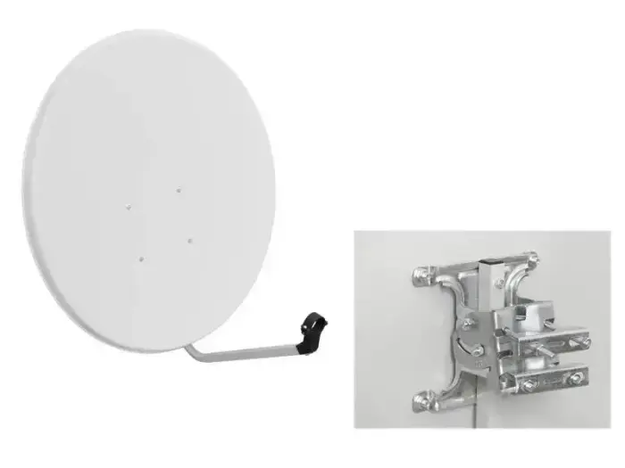 Satellite dish 80, white, 5pcs kit with mounting accessories Foto 2