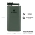 Фляга The Easy-Fill Wide Mouth Flask 0,23Л зеленый Фото 5