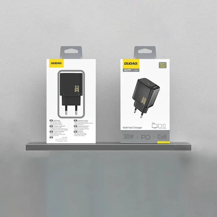 Dudao A27P travel charger | 30W | PD | USB-C | black Photo 3
