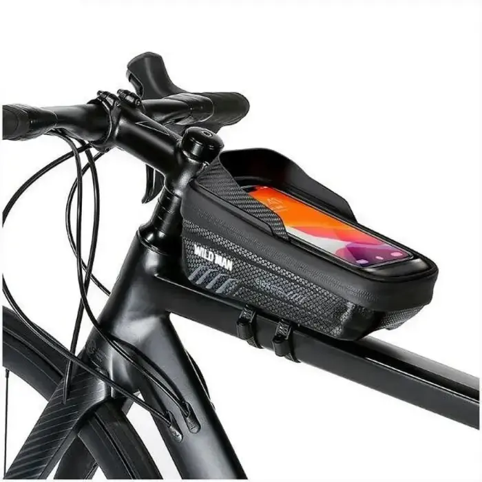 WILDMAN traveling bag for bike frame with zipper 1L (4 "- 7") E12X black Photo 4