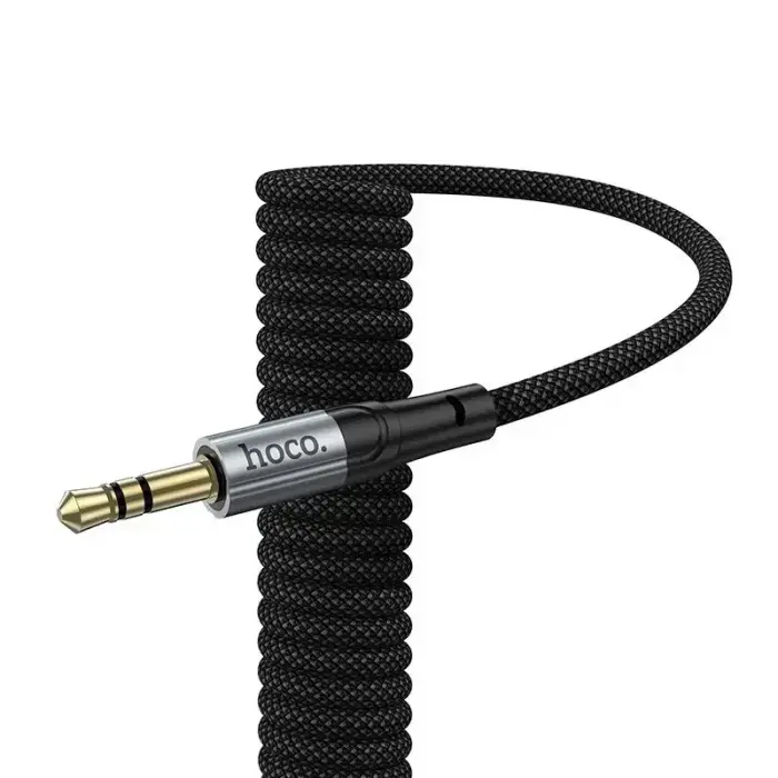 Cable AUX Jack 3,5 mm to Lightning Hoco 1,5 m UPA33A black Photo 5