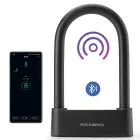 Rockbros 32210818001 SMART Bicycle Lock with Fingerprint Reader and Bluetooth Connectivity - Black Фото 2