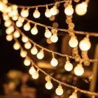 LED GARLAND 1,5M  (10 LED LAMPS) USB BALCONY BALLS WARM WHITE Фото 1