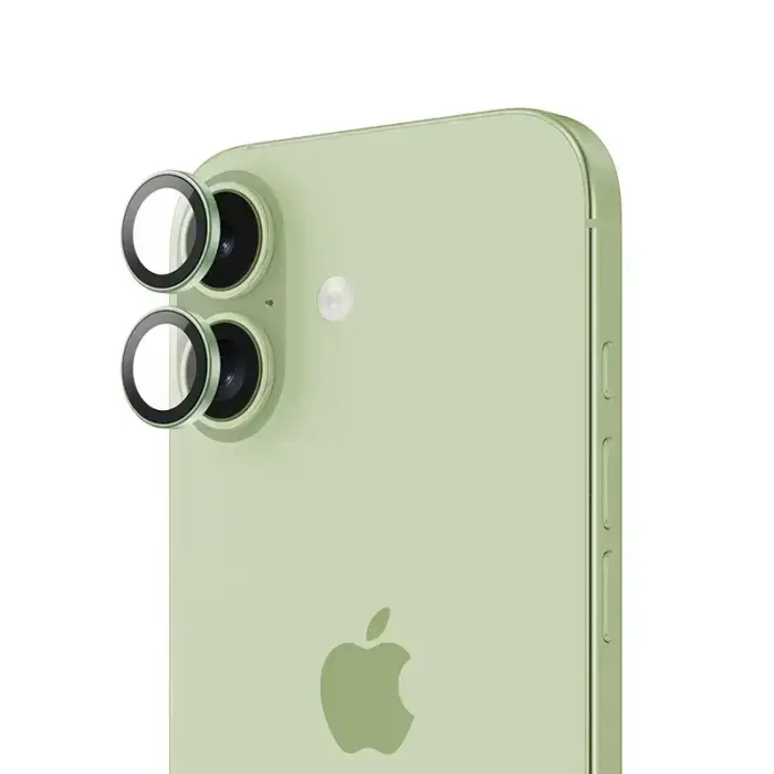 Benks Tempered glass Glass Warrior Lens Protector on camera for Iphone 17 (lens 2 pieces) green Фото 2