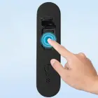 Rockbros 32210818001 SMART Bicycle Lock with Fingerprint Reader and Bluetooth Connectivity - Black Фото 3