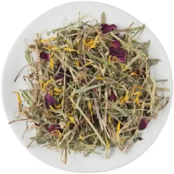 Papildbarība grauzējiem un maziem dzīvniekiem : Witte Molen Puur MEADOW HAY FLOWERS 500g Foto 2