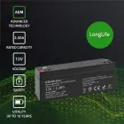 Qoltec AGM battery | 12V | 2.3Ah | Maintenance-free | Efficient| LongLife | for UPS, scale, cash register Фото 3