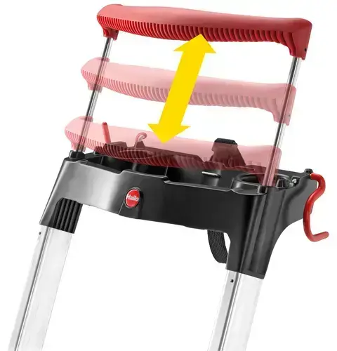 Household ladder L100 TopLine / aluminium / 5 steps Photo 5