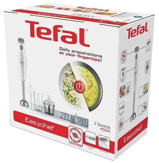 TEFAL Rokas blenderis Tefal Easychef 3in1, 450W, balts/nerūsējošais tērauds Photo 2