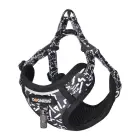 Dogness walking set leash+harness for dog (black and white) Photo 2