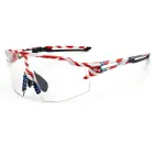 Rockbros Cycling Glasses Photochromic with UV Protection and Corrective Insert 14120008002 - USA Pattern - White Foto 1