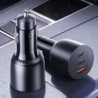 Orico PowerLink 165W USB-A + 2x USB-C Car Charger - Black Foto 3