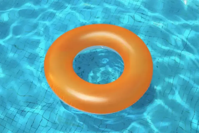 Swimming wheel Orange Neon 91 cm BESTWAY Photo 2