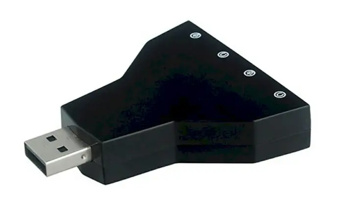 Fusion sound card USB | 7.1 | Adjustable Volume | Microphone Photo 2
