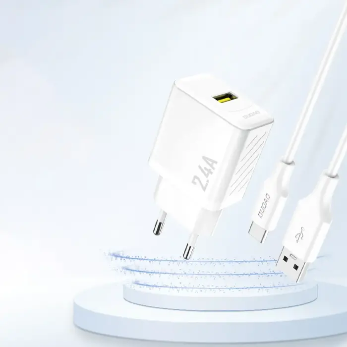 Dudao A23 tīkla lādētājs | 2.4A | USB-A | balts Foto 2