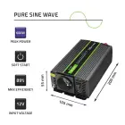 Qoltec Pure Sine Wave Inverter Monolith| 300W | 600W | 12V to 230V Photo 7
