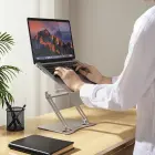 Wozinsky WRS-CPY75DSS Aluminum Laptop and Tablet Stand + Free Smartphone Stand - Silver Photo 36