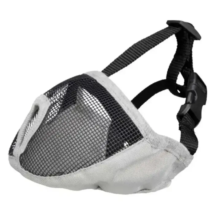 Uzpurnis suņiem : Trixie Muzzle for short-nosed breeds, polyester, M short, grey Фото 2