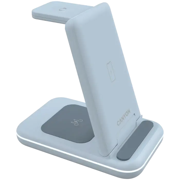 CANYON wireless charger WS-304 15W 3in1 Blue Foto 4