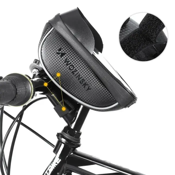 Wozinsky Bike Handlebar Bag with Phone Case 1L Black (WBB16BK) Photo 4