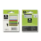 Qoltec Tape for DYMO D1 43613 | 6mm x 7m | White / Black overprint Foto 3