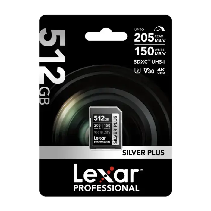 Lexar Professional SILVER PLUS SDXC 512GB memory card Фото 6