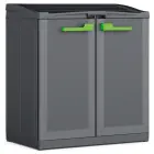 Waste sorting system Split Basic 110L Recycling system 68x39x85cm dark grey/black Photo 1