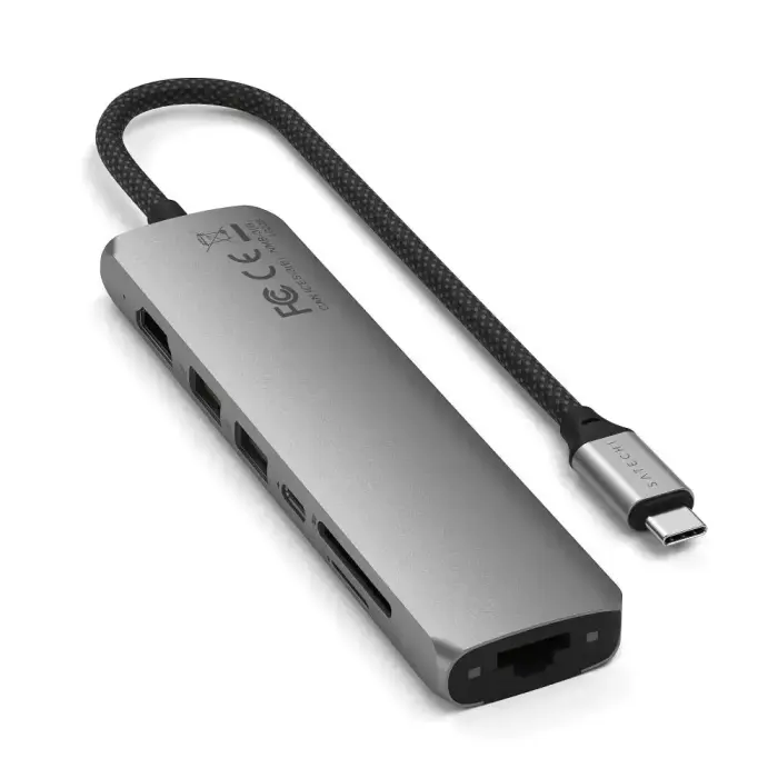 Adapter HUB 7in1 USB C Satechi Slim ST-P7SM space gray Фото 2