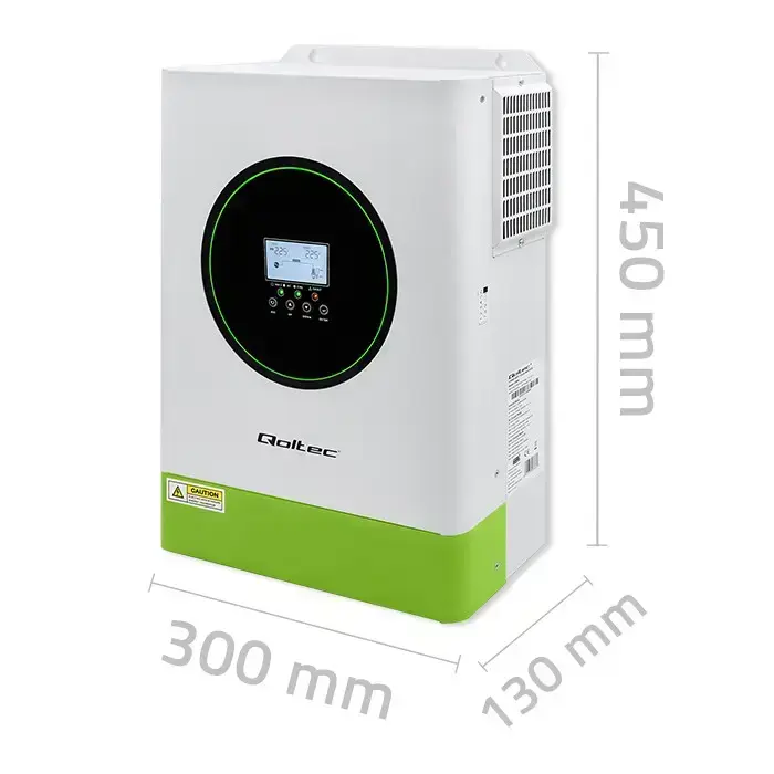 Qoltec Hybrid Solar Inverter Off-Grid 6200W | 120A | 48V| MPPT | BMS | AGM GEL LiFePO4 |  Wi-Fi option | Sinus | Power factor 1.0  Foto 12