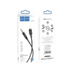 Cable AUX Jack 3,5 mm to Lightning Hoco 1 m UPA19 black Photo 4