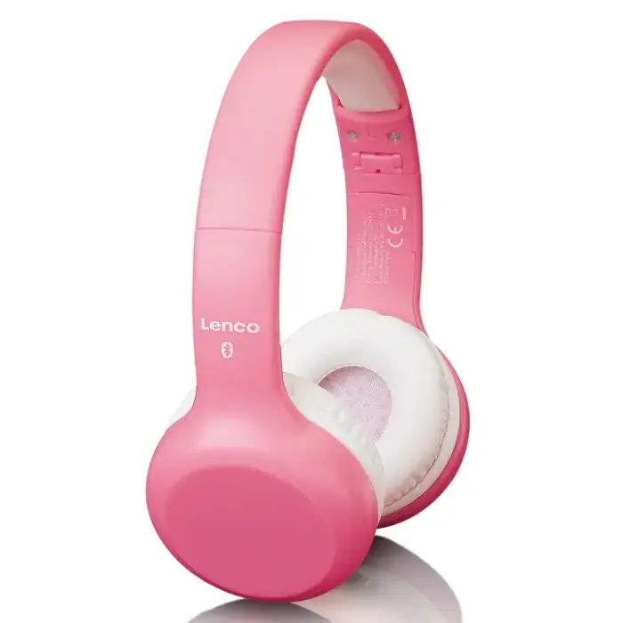 Lenco on-ear austiņas ar Bluetooth bērniem, rozā Foto 3