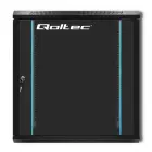 Qoltec RACK Cabinet 19" | 12U | 600 x 635 x 450 | Tempered doors | Hanging | Steel case | Lock | Black Foto 11
