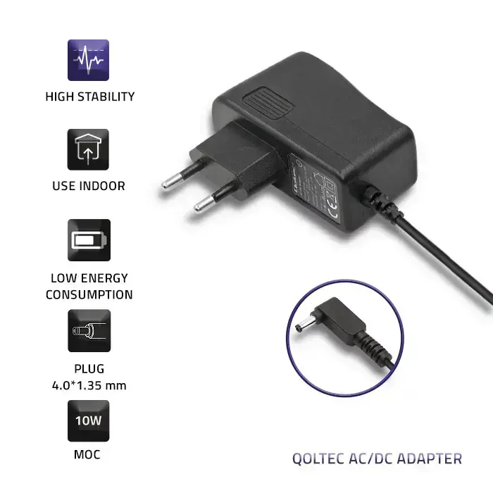 Qoltec Plug-in power supply 10W | 5V | 2A | 4.0*1.35 Foto 5