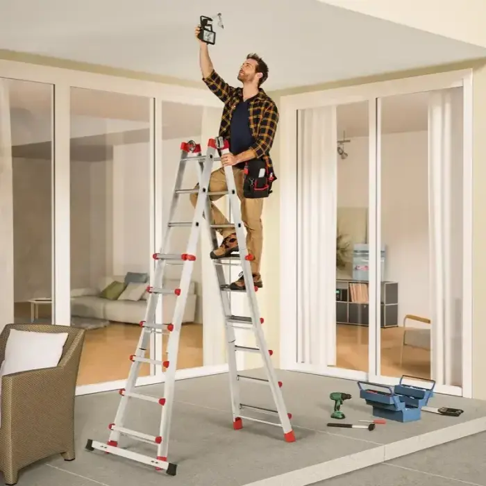 Multi-purpose ladder M80 / aluminium / 4x5 steps Photo 6