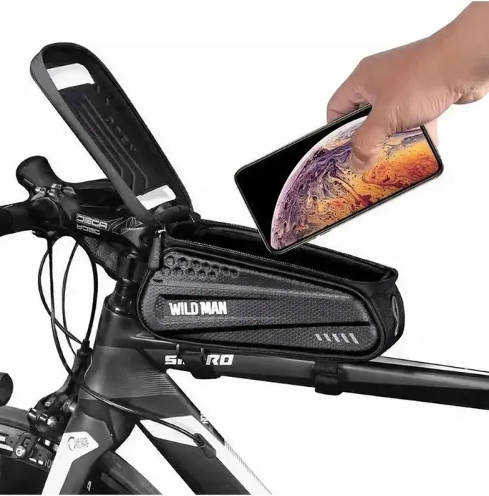 WILDMAN traveling bag for bike frame with zipper 1L EX black Photo 6